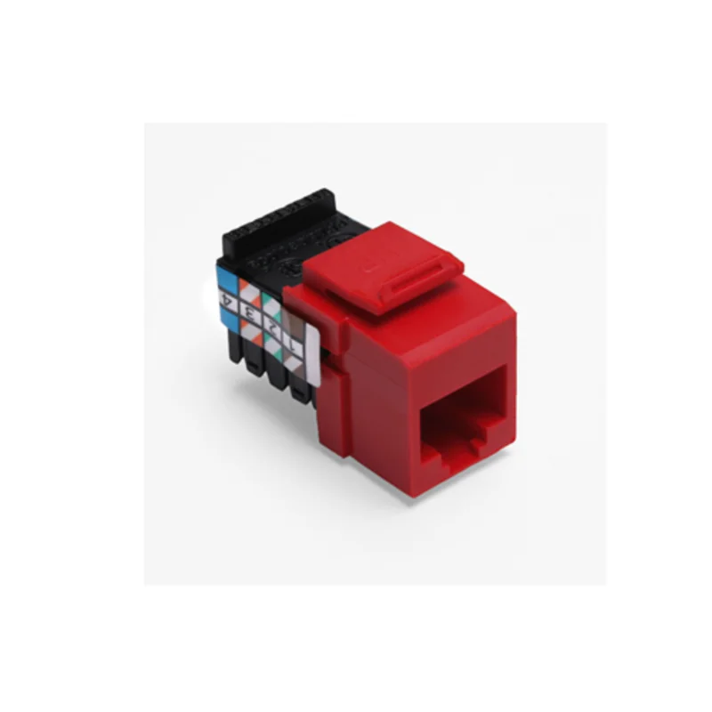 Leviton Voice Grade Quickport Jack 8 Position 8 Conductors Crimson 41108-RC8