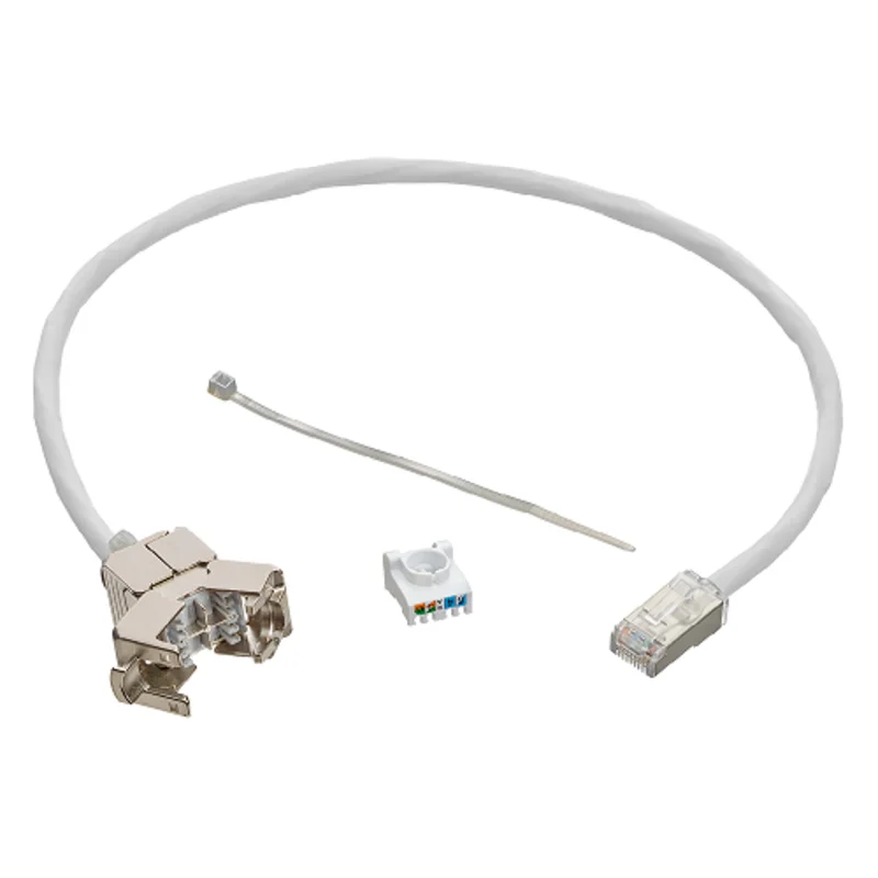 Leviton VXC Plenum Assembly 18 Inch Plenum Patch Cable Connected White SBCPI-18W
