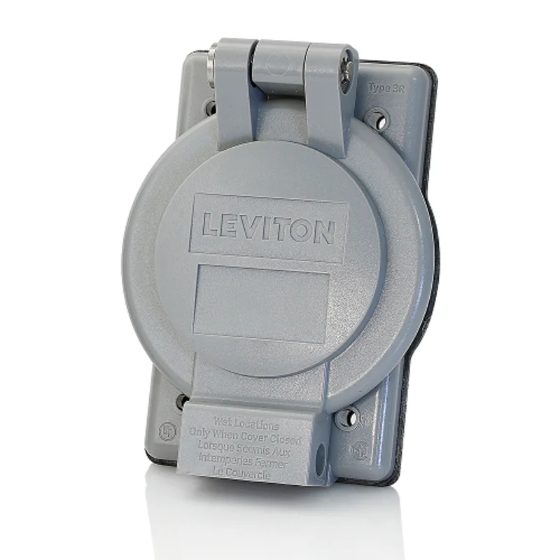 Leviton Weatherproof Cover Flanged Device Gray WP2-G