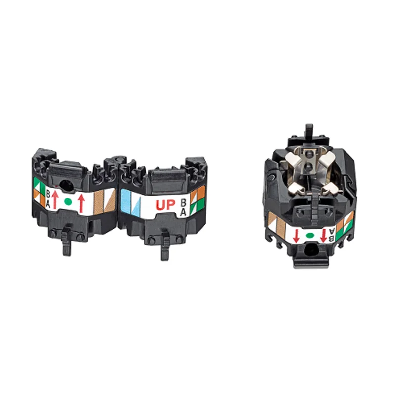 Leviton Wire Manager For Cat 8 Shielded Jacks Black AXSJK-BEM (Pack of 10)