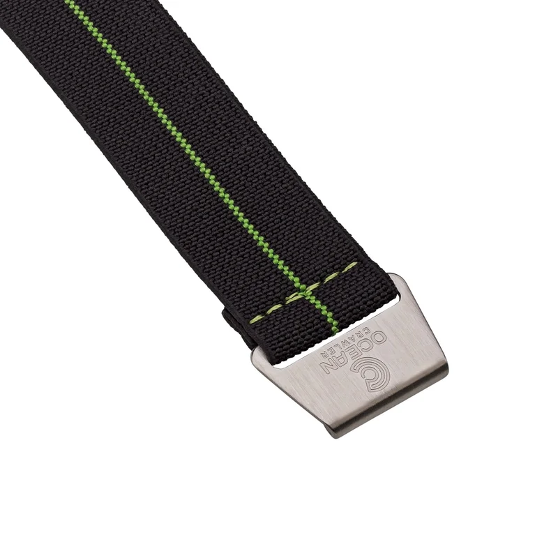 Lime Green/Black Nylon Strap - 22mm