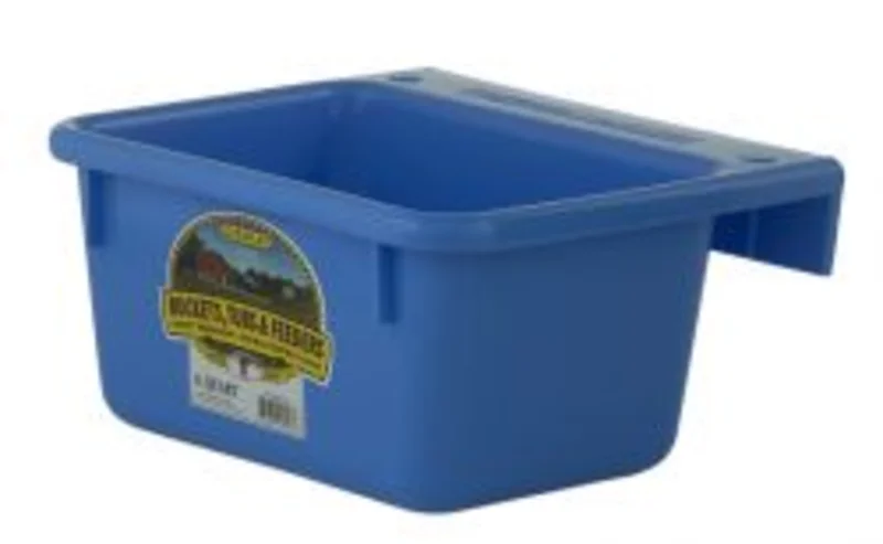 Little Giant 6 Quart Plastic Mini Feeder Blue