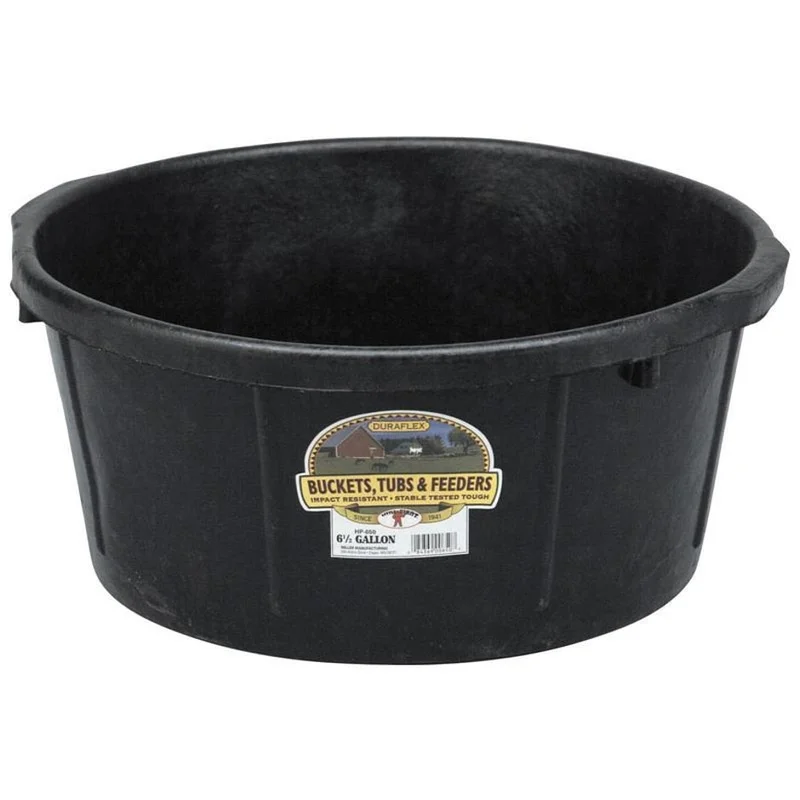 LITTLE GIANT ALL PURPOSE RUBBER TUB BLACK