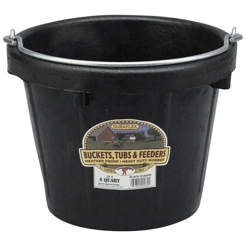LITTLE GIANT RUBBER LIGHT DUTY BUCKET BLACK