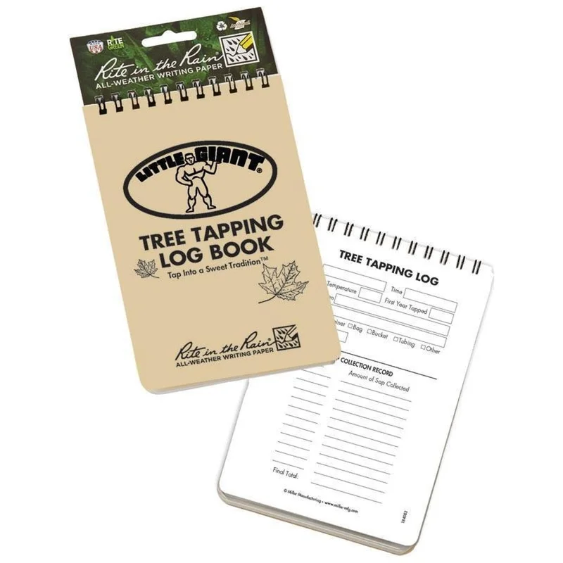 LITTLE GIANT TREE TAPPING LOG BOOK BROWN