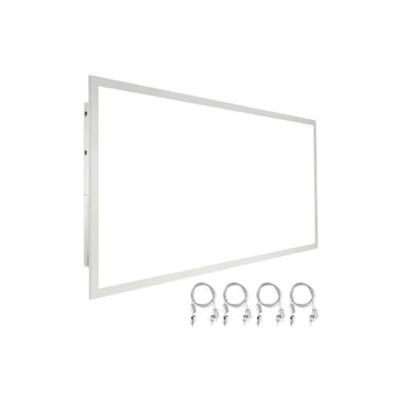 Low Profile Ultra Thin High Output 2x4 LED Flat Panel Light 50W Surface Mount Ceiling Fixture 6000 Lumens