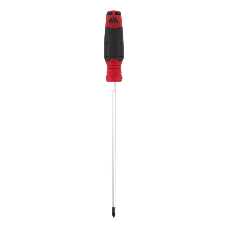Mac-Grip Long Phillips Screwdriver #1-Phillips x 8" - Red