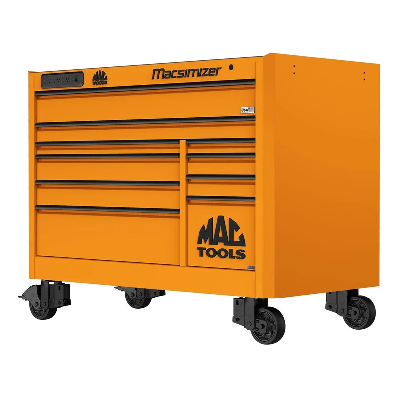 Macsimizer 10-Drawer Workstation - Fireball Orange