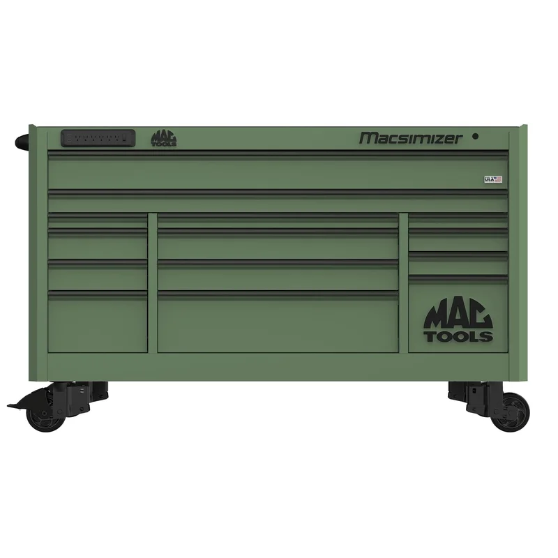 Macsimizer 14-Drawer Workstation - Olive Green