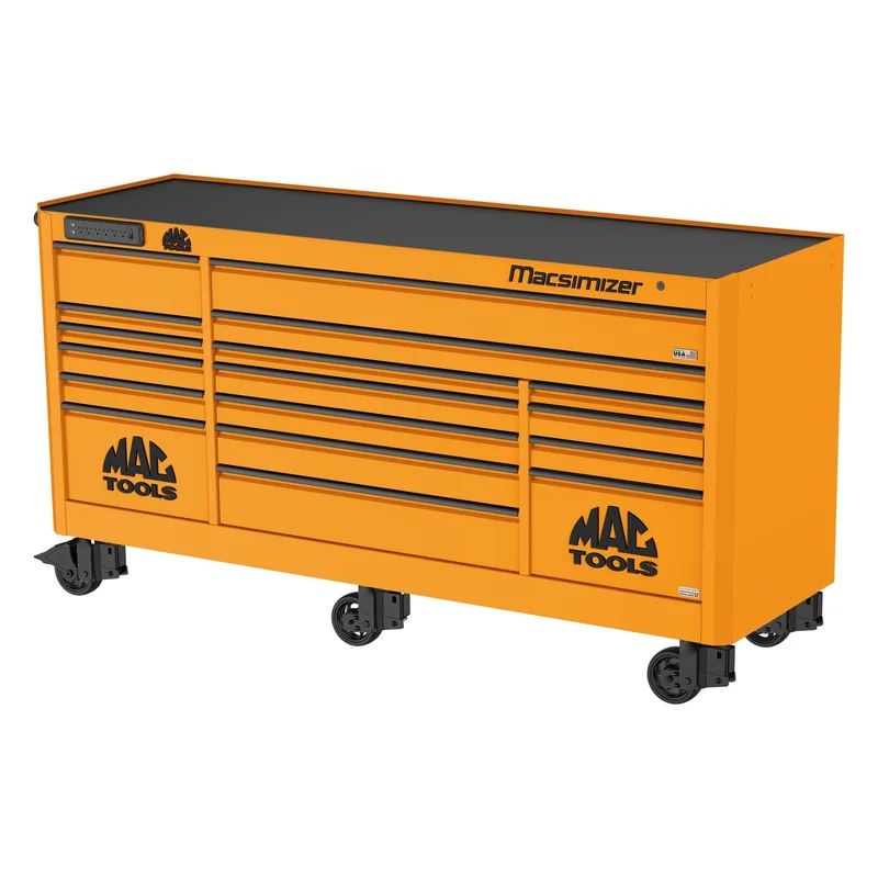 Macsimizer 17-Drawer Workstation - Fireball Orange