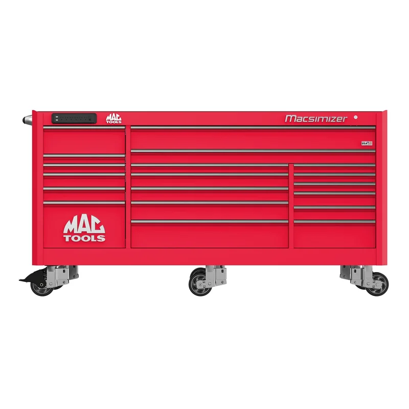 Macsimizer 19-Drawer Workstation - Firebrick Red