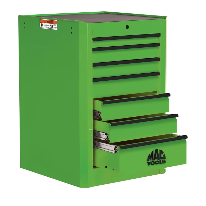 Macsimizer 7-Drawer Side Box - Lime Green