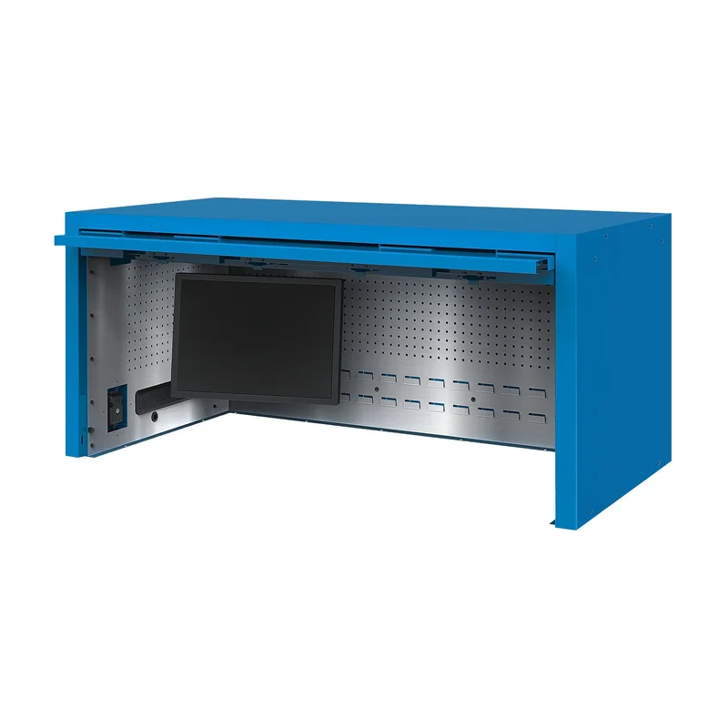 Macsimizer HD Powered Top Hutch 56" - Boss Blue-Matte Black