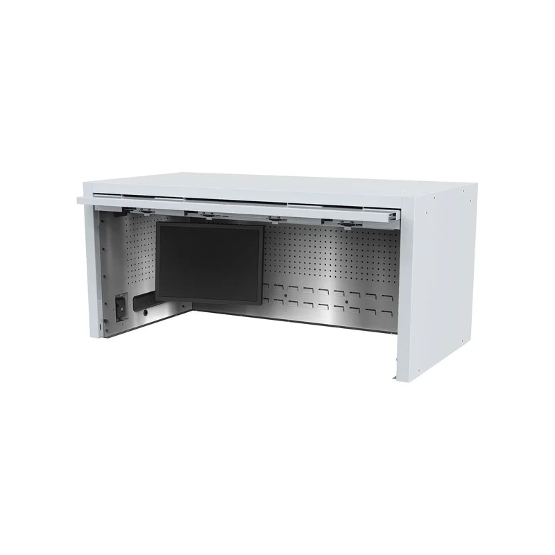 Macsimizer HD Powered Top Hutch 56" - Nardo Gray-Matte Black