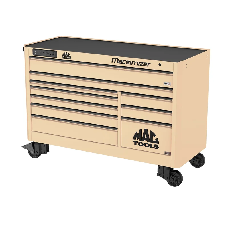 Macsimizer Series 10-Drawer Workstation with PowerTech Drawer - Desert Tan