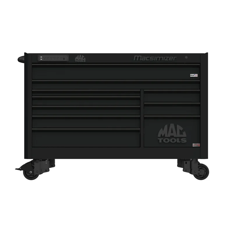 Macsimizer Series 10-Drawer Workstation with PowerTech Drawer - Flat Black