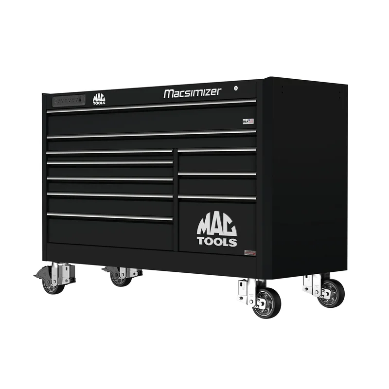 Macsimizer Series 10-Drawer Workstation with PowerTech Drawer - Galaxy Black