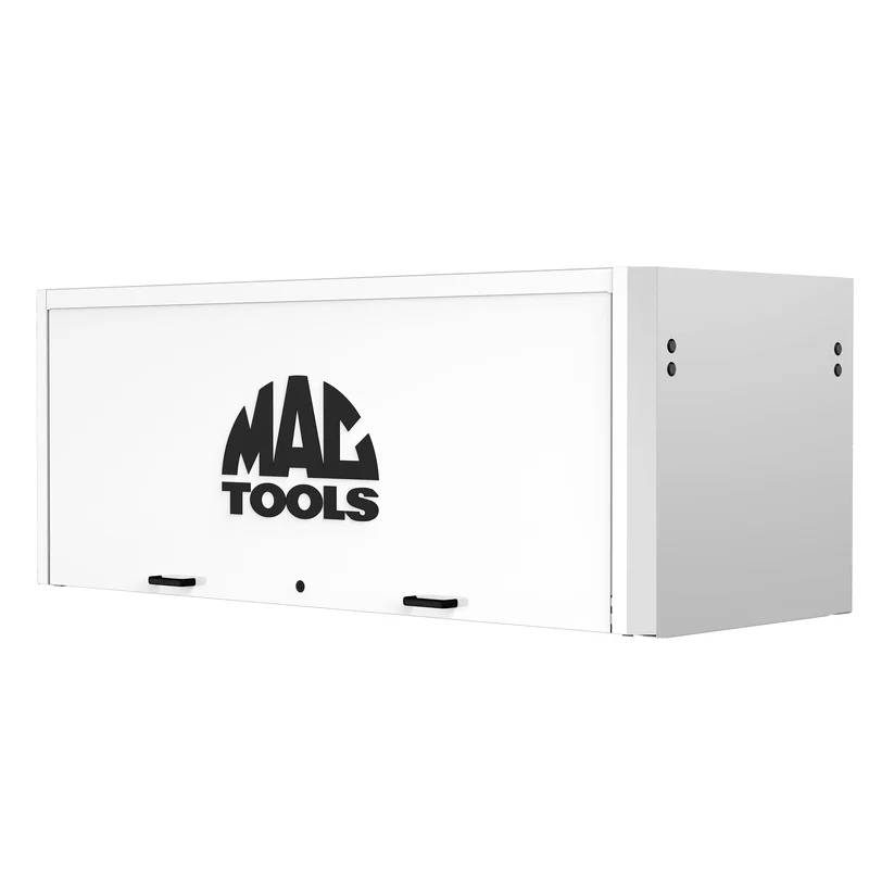 Macsimizer Series M6627P Top Hutch with Power - Titanium White