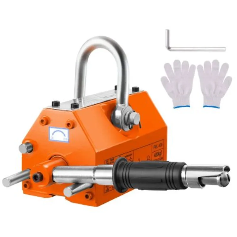 Magnetic Lifter 880 lbs/400 kg Pulling Capacity Neodymium & Steel Permanent Lift Magnets Heavy Duty Magnet for Hoist