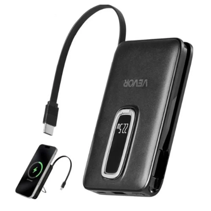 Magnetic Power Bank 10000 mAh Battery Pack Wireless MagSafe-Compatible Portable Charger