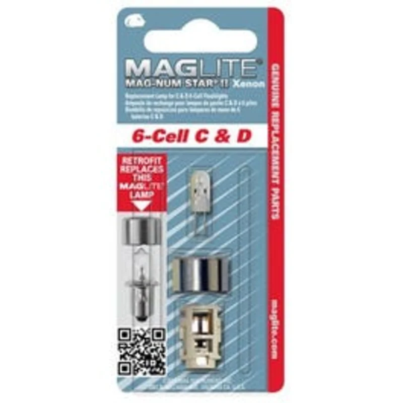 Magnum Star II Xenon Replacement Lamp For 6-Cell "C" Or "D" Maglite Flashlights