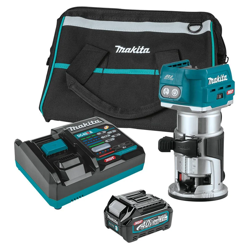 Makita GTR01D1 40V XGT Brushless Cordless Compact Router Kit (2.5Ah)