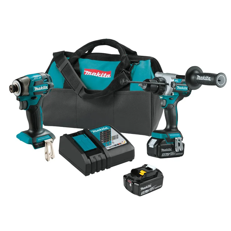 Makita XT297T 18V LXT Cordless 2-Piece Drill & Driver Combo Kit (5.0Ah)