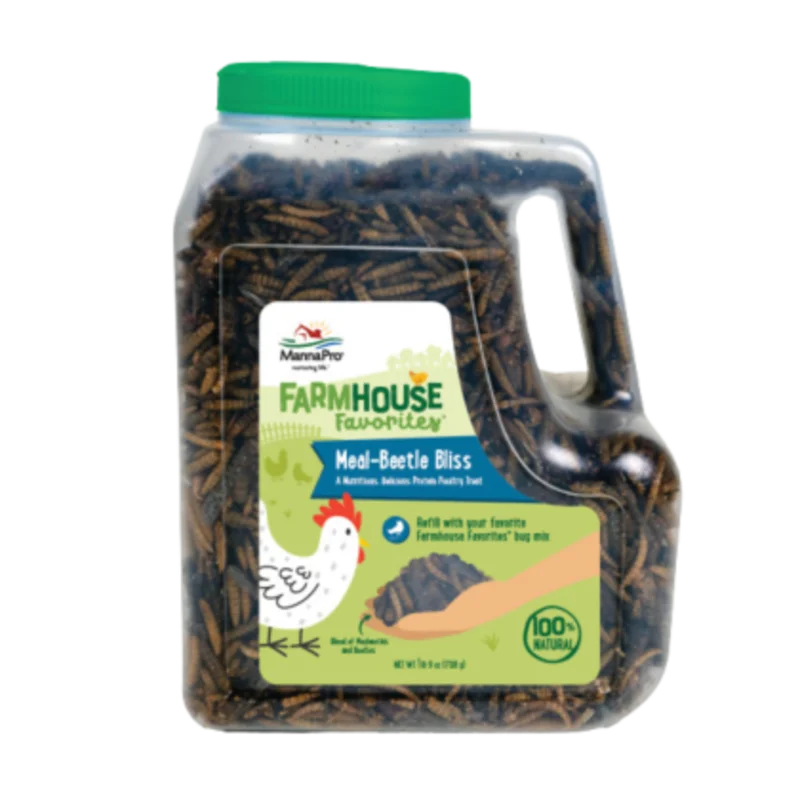 Manna Pro Farmhouse Favorites Meal-Beetle Bliss Poultry Treats