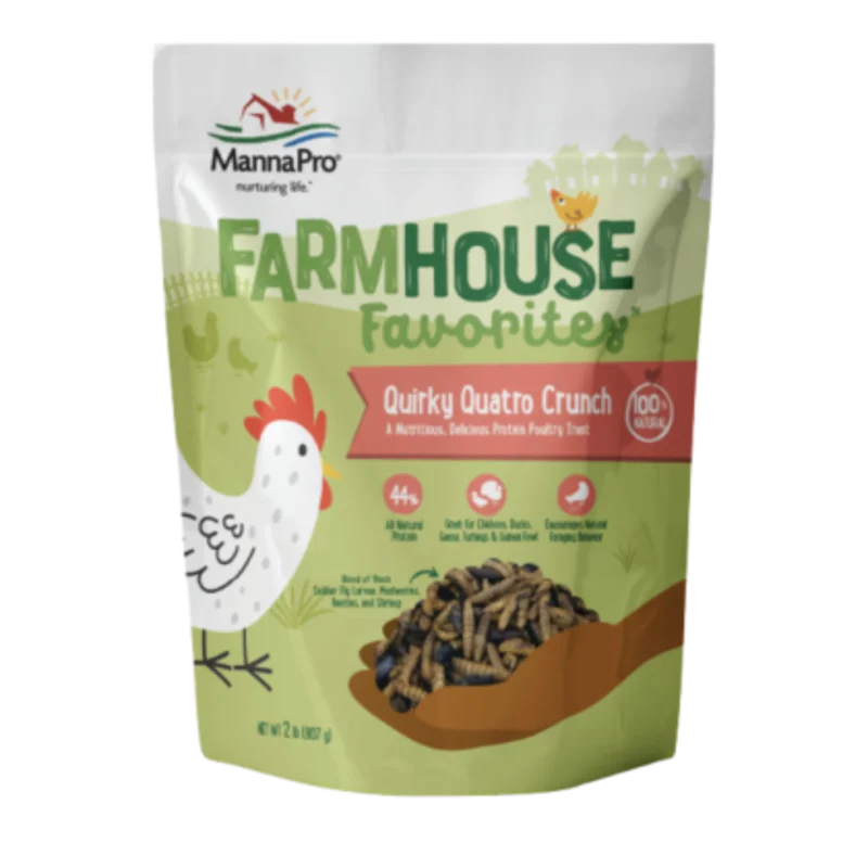 Manna Pro Farmhouse Favorites Quirky Quatro Crunch Poultry Treats