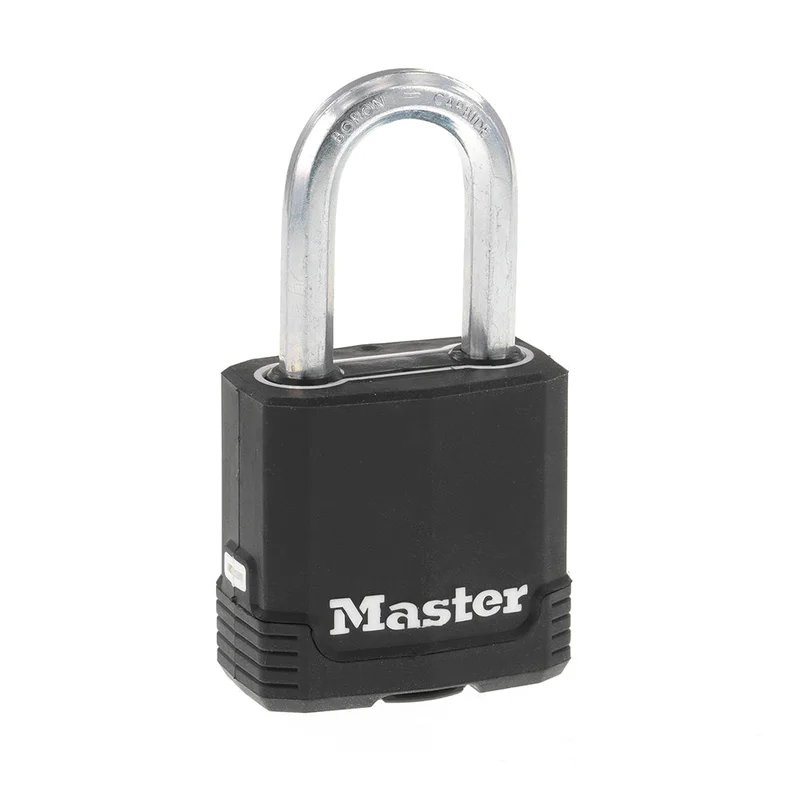 Master Lock Laminated Padlock 1-7/8in (48mm) Wide Magnum Covered Laminated Steel Padlock