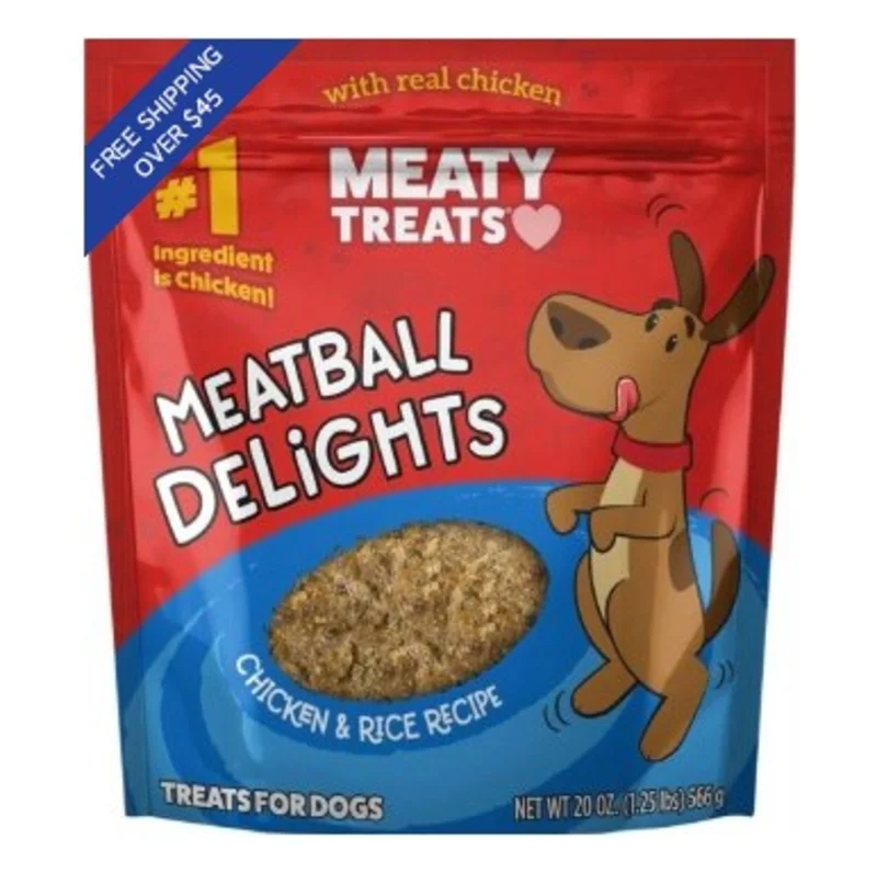 Meaty Treats Meatball Delights Chicken Dog Treats