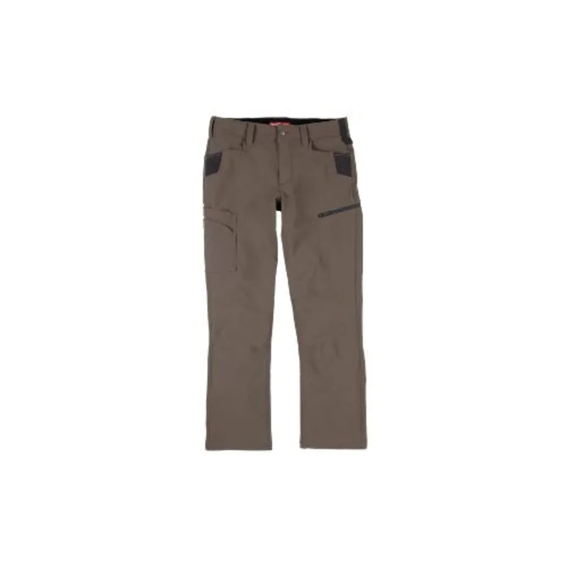 Mens Durable Water Resistant Nylon Utility Pants Brown M651N-3234