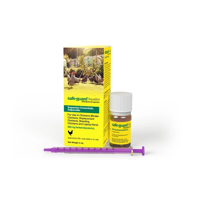 Merck SAFE-GUARD AQUASOL (fenbendazole oral suspension) Dewormer for Chickens