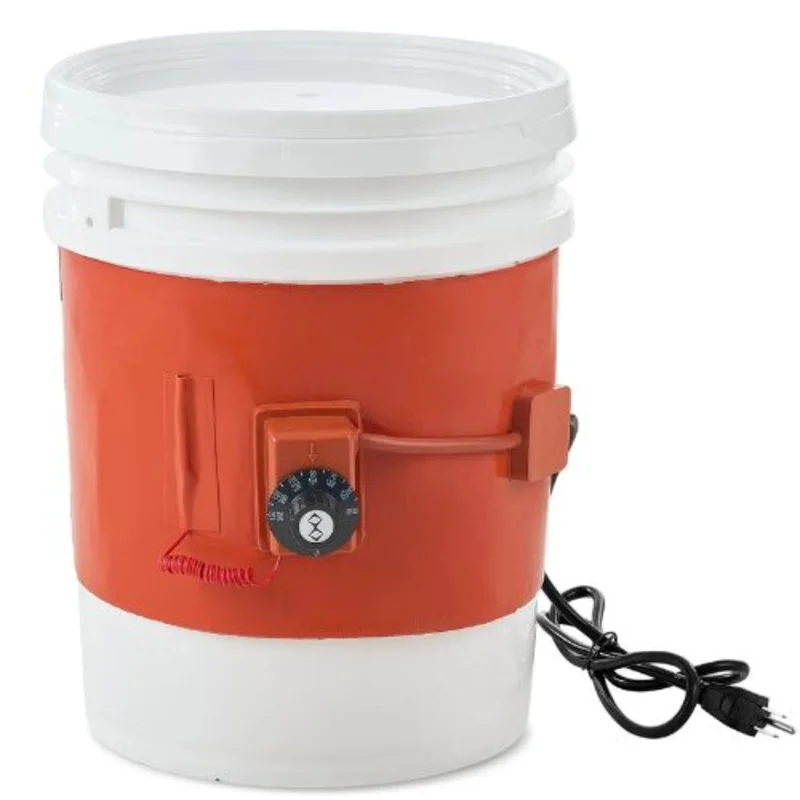 Metal Drum Heater 800 Watt 7.75 inch Width 86-302 Adjustable Thermostat High Efficiency Silicone Grease Keg Heater