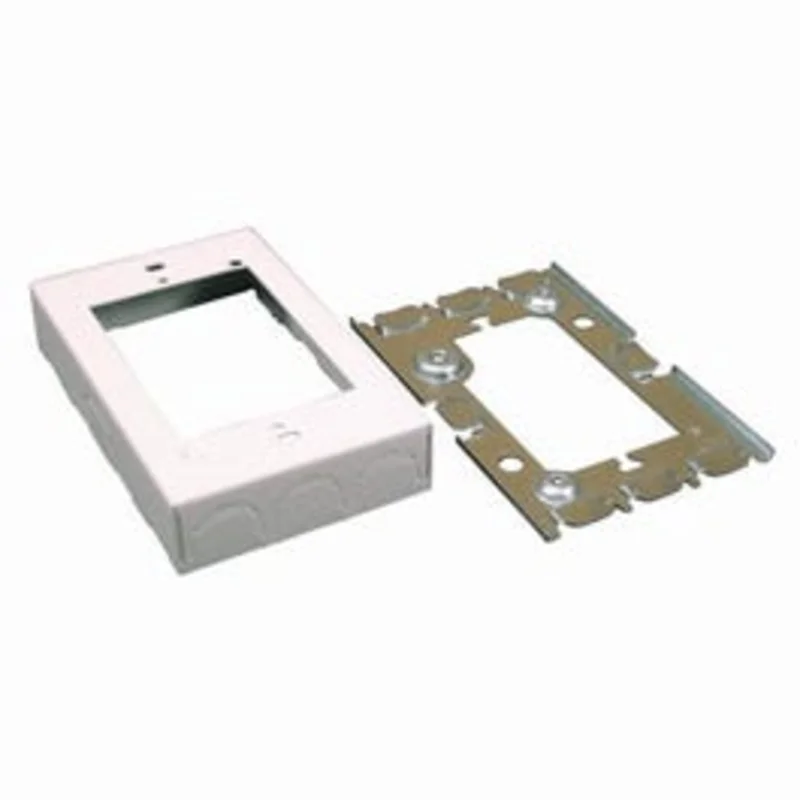 Metal Starter Box, 1-In. Depth, White