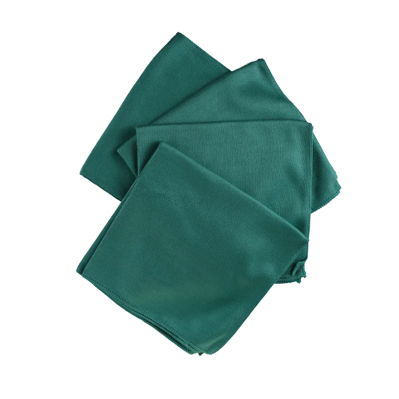 Microfiber Glass Towel Dark Green