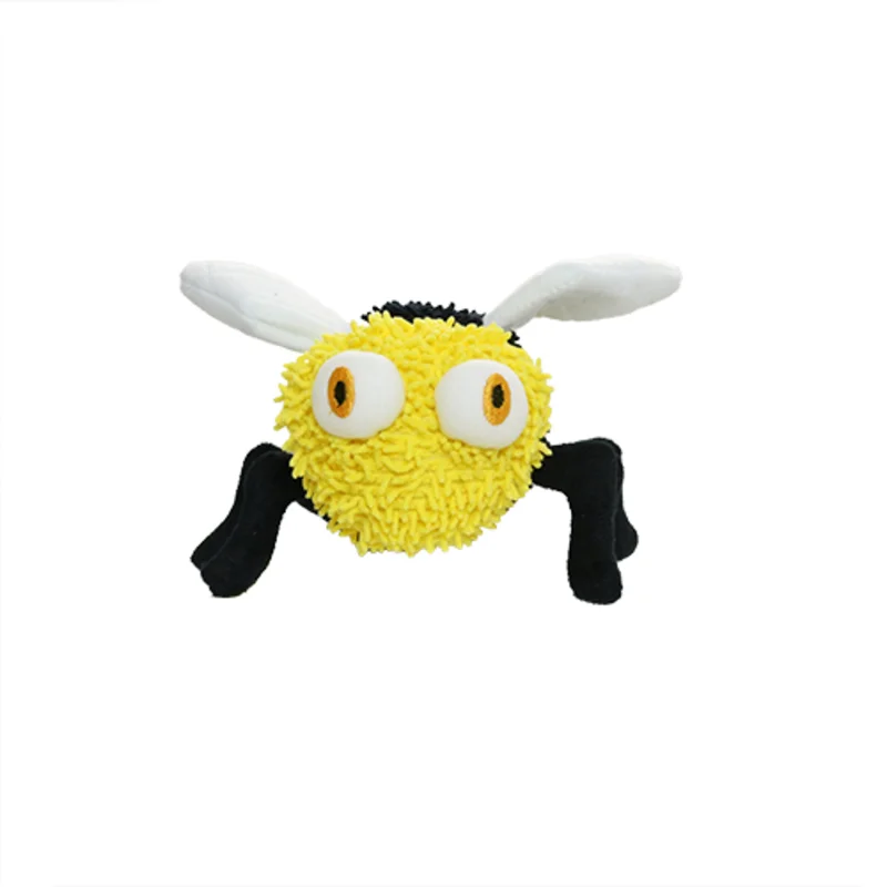 Mighty Microfiber Ball Medium Bee Dog Toy
