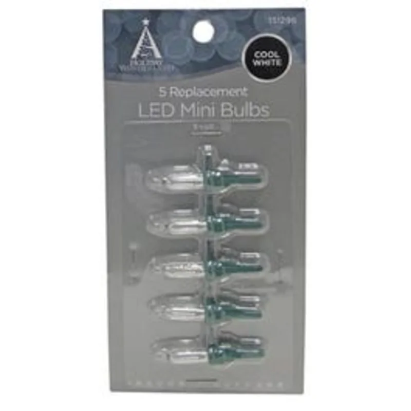 Mini Christmas Lights LED Replacement Bulb, Cool White, 5-Pk.