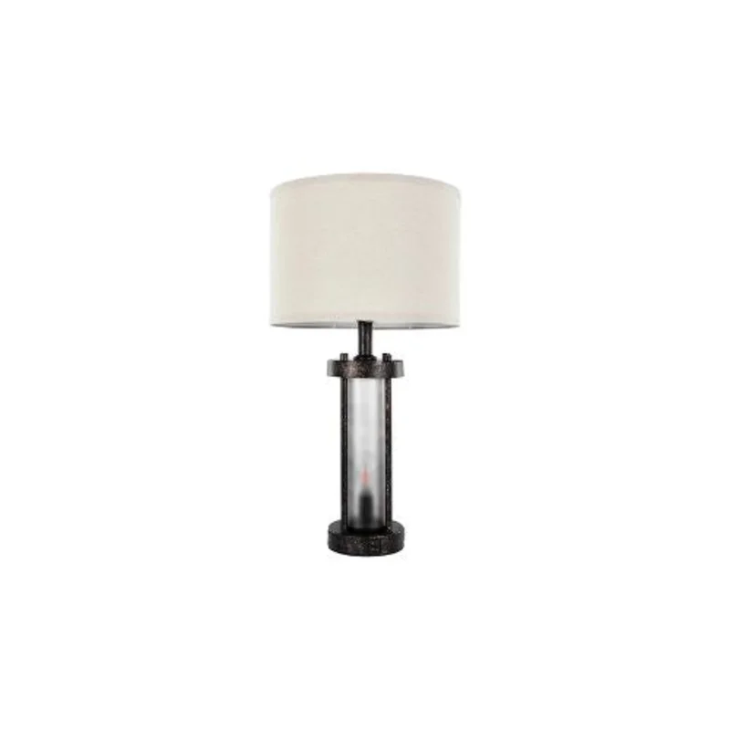 Modern Bedroom Bedside Table Lamps Set of 2 With USB Ports and AC Outlet Dimmable with Linen Shades