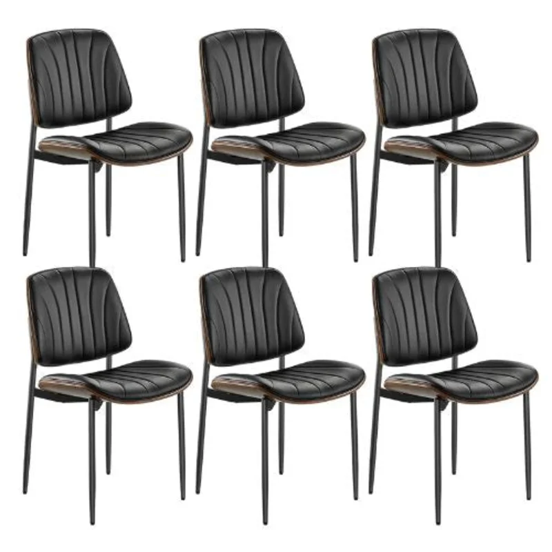 Modern Dining Room Accent Chairs for Dining Tables Space-Saving Kitchen Table (Set of 6)