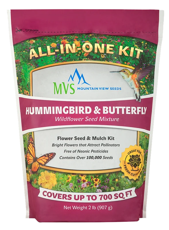 Mountain View Seeds Hummingbird & Butterfly Wildflower Seed Mixture