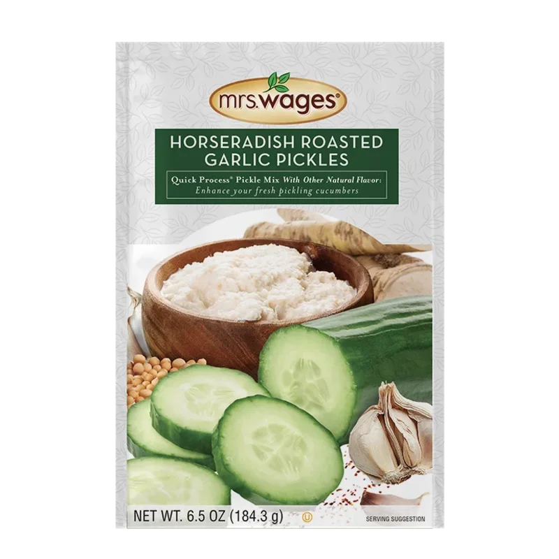 Mrs. Wages Quick Process Horseradish Roasted Garlic Pickle Mix With Other Natural Flavor