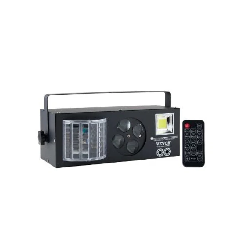 Multi Effect 4-in-1 RGB LED Pattern Strobe Party Light with Red & Green Laser Lighting System