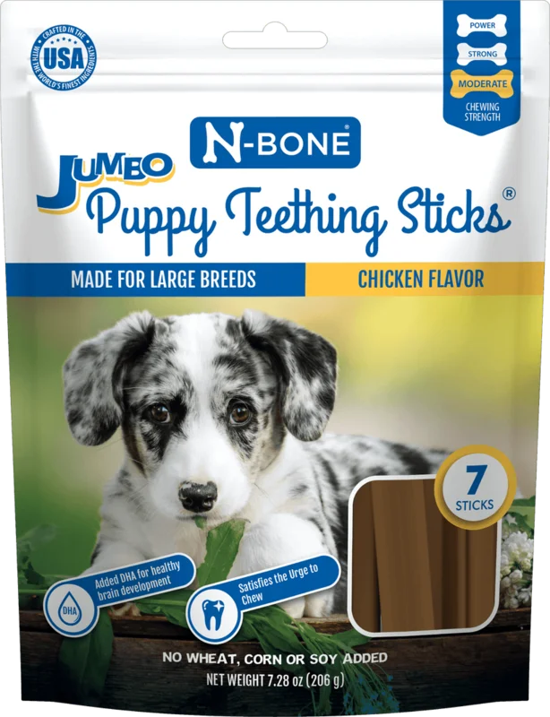 N-Bone Jumbo Puppy Teething Sticks Chicken Flavor