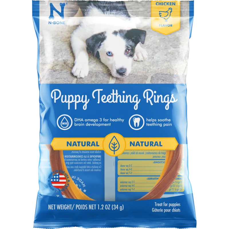 N-Bone Puppy Teething Rings Chicken Flavor