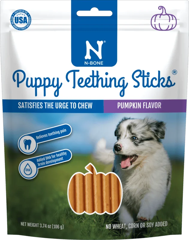 N-Bone Puppy Teething Sticks Pumpkin Flavor
