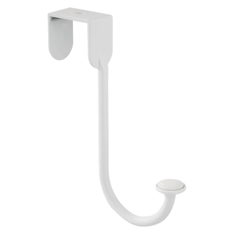 National Hardware Over Door Hook White White