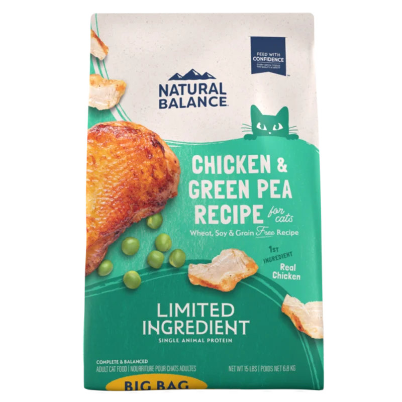Natural Balance L.I.D. Limited Ingredient Grain Free Chicken & Green Pea Recipe Dry Cat Food