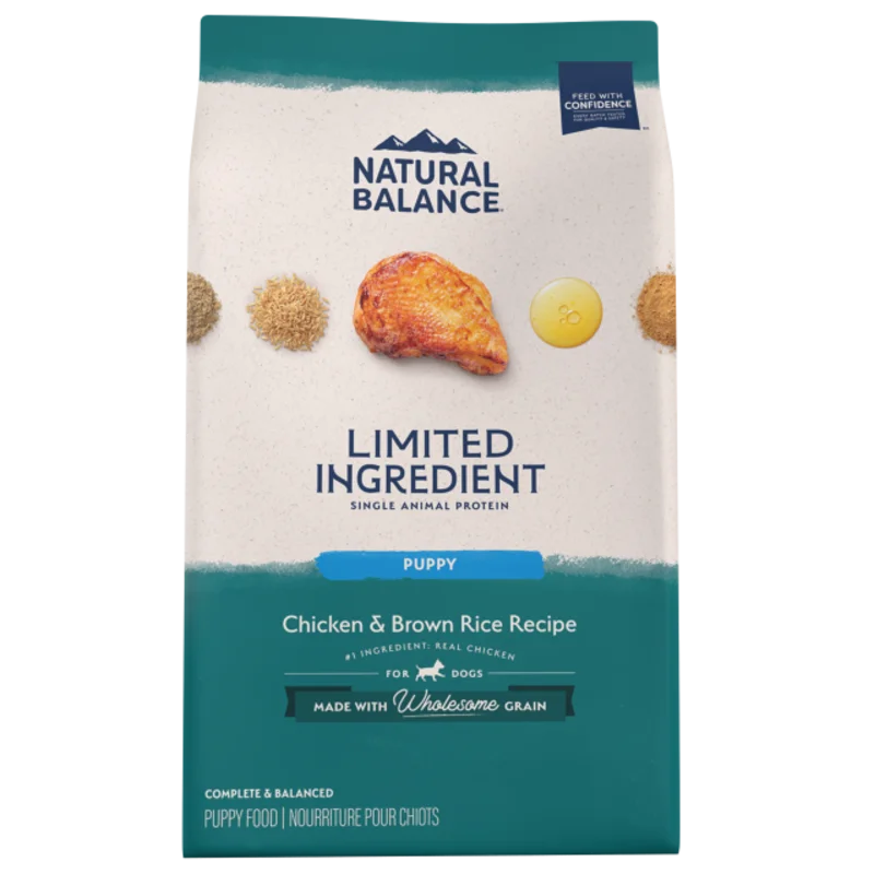 Natural Balance Limited Ingredient Diet Chicken & Brown Rice Puppy Recipe Dry Dog Food