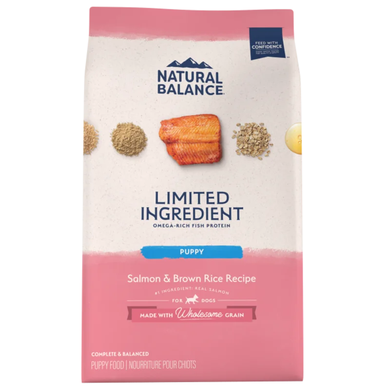 Natural Balance Limited Ingredient Diet Salmon & Brown Rice Puppy Recipe Dry Dog Food